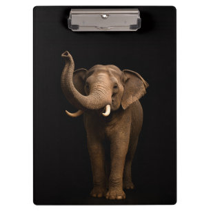 Black 4 Luxe Clipboard, Mighty Elephant Clipboard