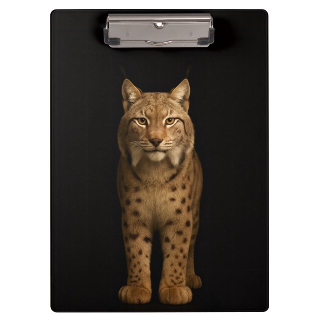 Black 4 Luxe Clipboard, Silent Lynx Clipboard (Front)