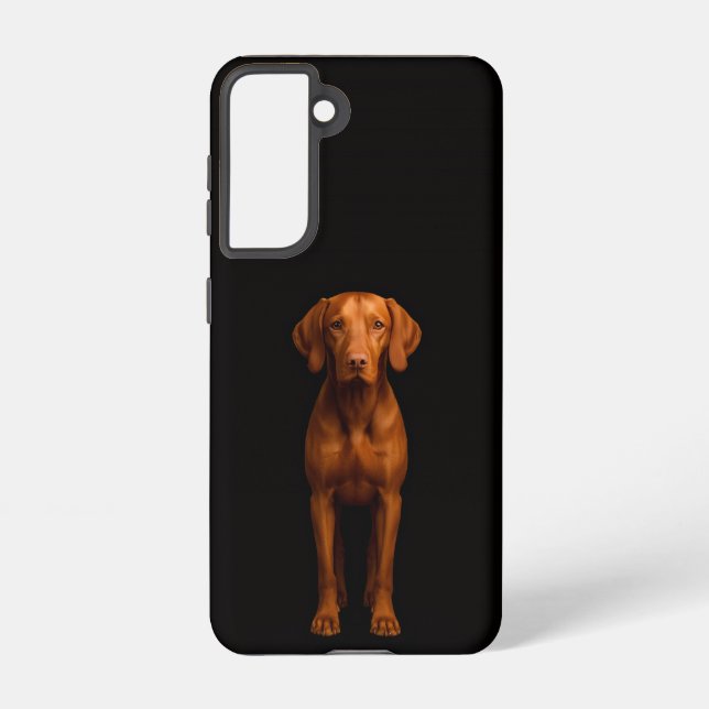 Black 4 Luxe  Galaxy S21 Case, Agile Vizsla Dog Samsung Galaxy S21 Case (Back)