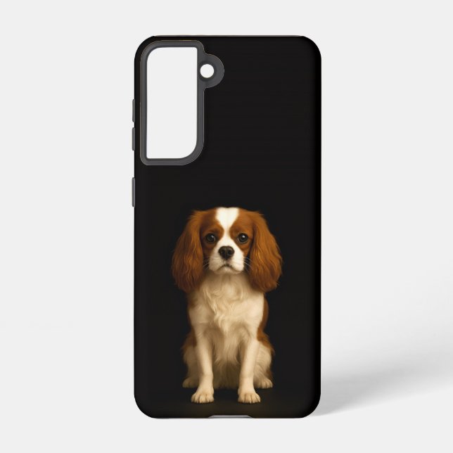 Black 4 Luxe  Galaxy S21 Case, Cavalier Spaniel Samsung Galaxy S21 Case (Back)