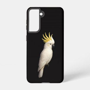 Black 4 Luxe  Galaxy S21 Case, Crested Cockatoo Samsung Galaxy Case