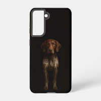 Black 4 Luxe Galaxy S21 Case, German Pointer Dog