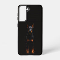Black 4 Luxe Galaxy S21 Case, Guardian Doberman