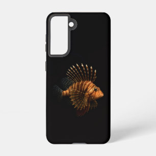 Black 4 Luxe Galaxy S21 Case, Red Lionfish Samsung Galaxy Case