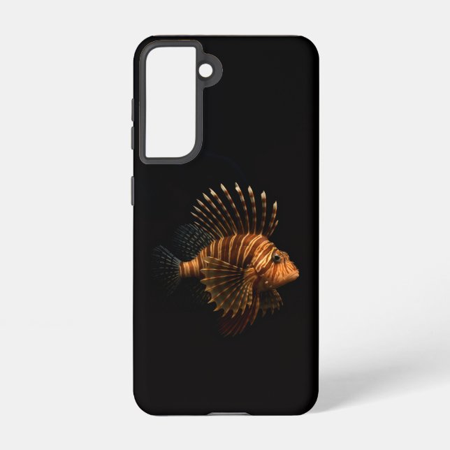 Black 4 Luxe  Galaxy S21 Case, Red Lionfish Samsung Galaxy S21 Case (Back)