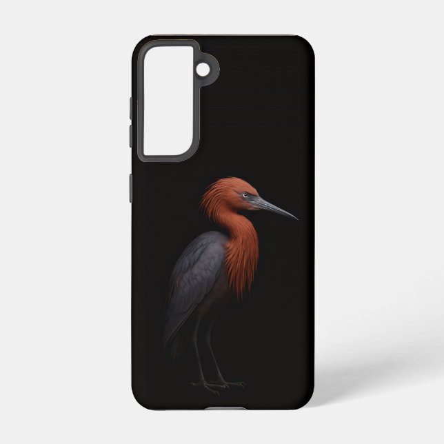Black 4 Luxe  Galaxy S21 Case, Reddish Egret Samsung Galaxy S21 Case (Back)