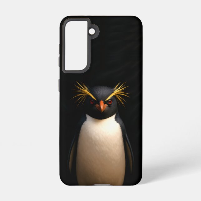 Black 4 Luxe Galaxy S21 Case, Rockhopper Penguin Samsung Galaxy S21 Case (Back)