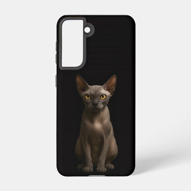 Black 4 Luxe  Galaxy S21 Case, Sphynx Cat Samsung Galaxy S21 Case (Back)