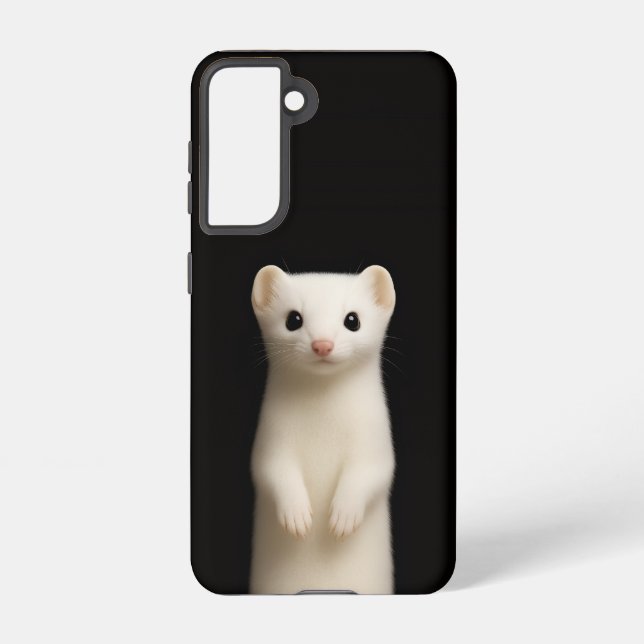 Black 4 Luxe  Galaxy S21 Case, Stylish Ermine Samsung Galaxy S21 Case (Back)