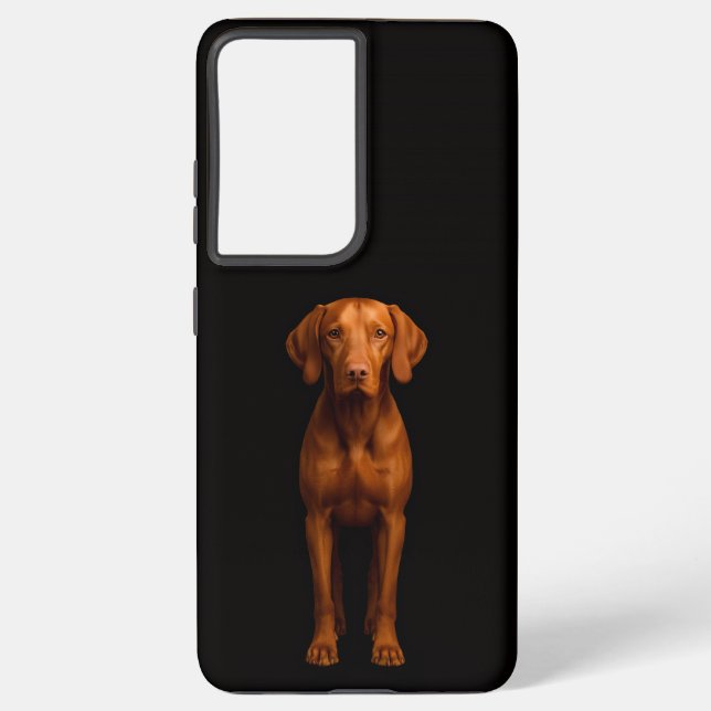 Black 4 Luxe Galaxy S21 Plus, Agile Vizsla Dog Samsung Galaxy S21+ Case (Back)