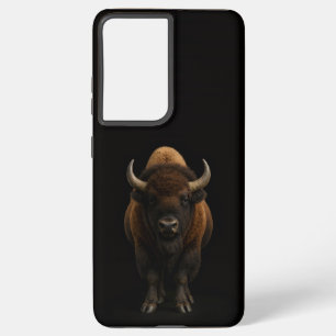Black 4 Luxe Galaxy S21 Plus, American Bison Samsung Galaxy Case