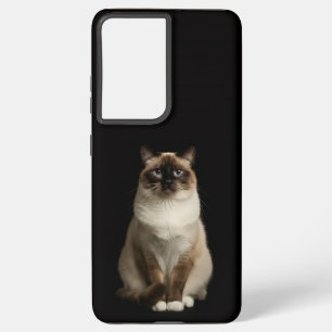Black 4 Luxe Galaxy S21 Plus, Birmanese Cat Samsung Galaxy Case