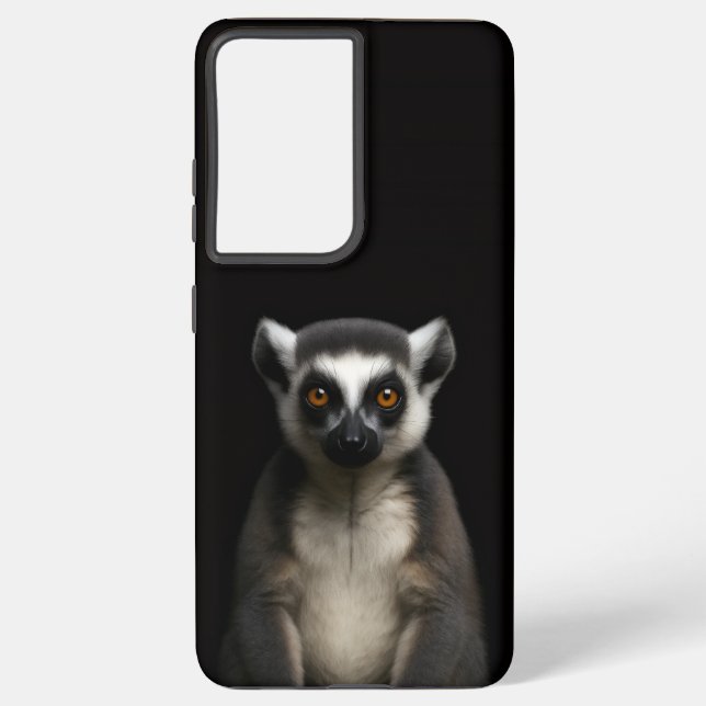 Black 4 Luxe Galaxy S21 Plus, Gentle Lemur Samsung Galaxy S21+ Case (Back)