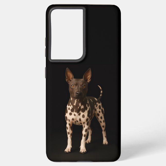Black 4 Luxe Galaxy S21 Plus, Hairless Terrier Samsung Galaxy S21+ Case (Back)