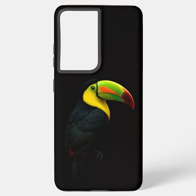 Black 4 Luxe Galaxy S21 Plus, Keel Billed Tucan Samsung Galaxy S21+ Case (Back)