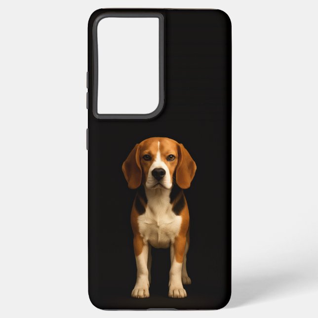 Black 4 Luxe Galaxy S21 Plus, Kind Beagle Samsung Galaxy S21+ Case (Back)