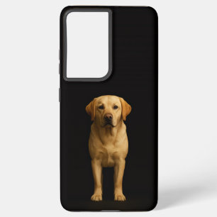 Black 4 Luxe Galaxy S21 Plus, Minimalist Labrador Samsung Galaxy Case