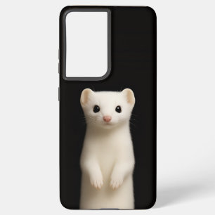 Black 4 Luxe Galaxy S21 Plus, Stylish Ermine Samsung Galaxy Case