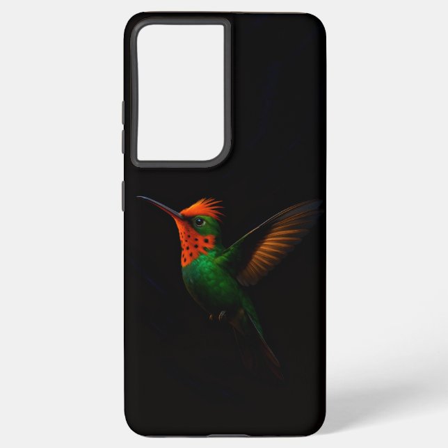 Black 4 Luxe Galaxy S21 Plus, Tufted Coquette Samsung Galaxy S21+ Case (Back)