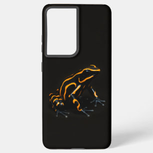 Black 4 Luxe Galaxy S21 Ultra, Black Orange Frog Samsung Galaxy Case