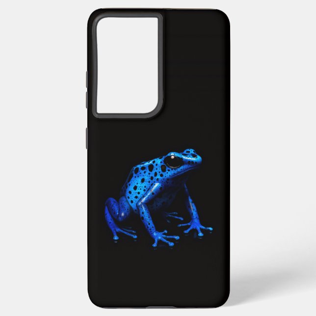 Black 4 Luxe Galaxy S21 Ultra, Blue Frog Samsung Galaxy S21 Ultra Case (Back)