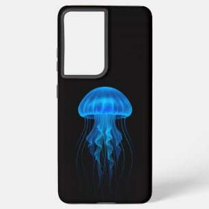 Black 4 Luxe Galaxy S21 Ultra, Blue Jellyfish Samsung Galaxy Case