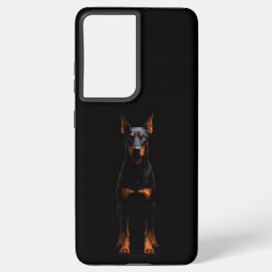 Black 4 Luxe Galaxy S21 Ultra, Guardian Doberman Samsung Galaxy Case