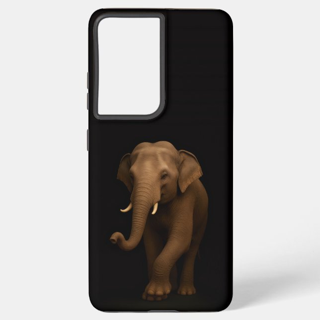 Black 4 Luxe Galaxy S21 Ultra, Indian Elephant Samsung Galaxy S21 Ultra Case (Back)