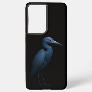 Black 4 Luxe Galaxy S21 Ultra, Little Blue Heron Samsung Galaxy Case