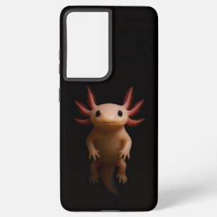 Black 4 Luxe Galaxy S21 Ultra, Mexican Axolotl Samsung Galaxy Case
