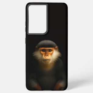 Black 4 Luxe Galaxy S21 Ultra, Red Douc Langur Samsung Galaxy Case