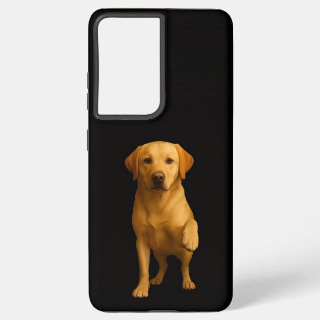 Black 4 Luxe Galaxy S21 Ultra, Tender Labrador Samsung Galaxy S21 Ultra Case (Back)