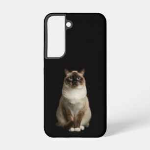 Black 4 Luxe Galaxy S22 Case, Birmanese Cat Samsung Galaxy Case