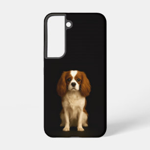 Black 4 Luxe Galaxy S22 Case, Cavalier Spaniel Samsung Galaxy Case