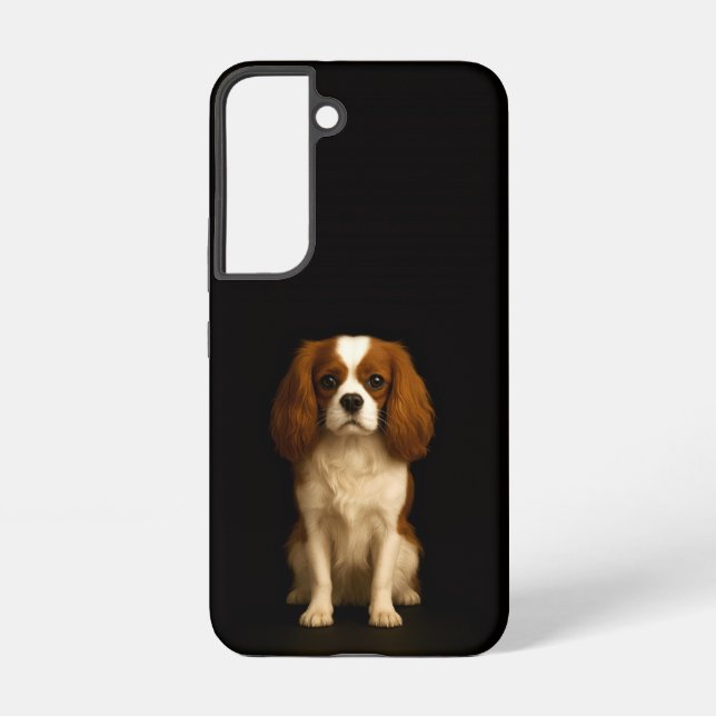 Black 4 Luxe Galaxy S22 Case, Cavalier Spaniel Samsung Galaxy S22 Case (Back)