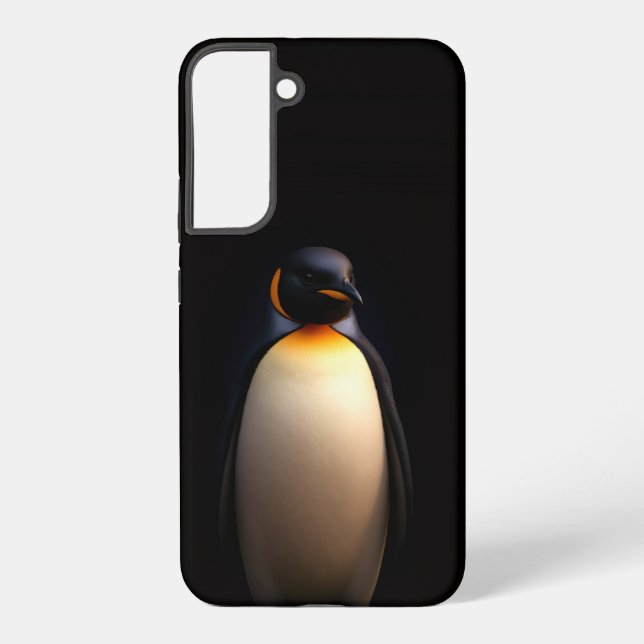 Black 4 Luxe Galaxy S22 Plus Case, Emperor Penguin Samsung Galaxy S22+ Case (Back)