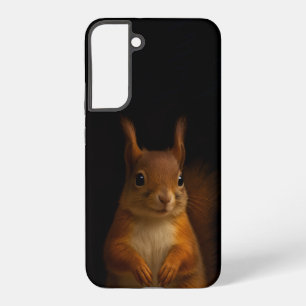 Black 4 Luxe Galaxy S22 Plus Case, Red Squirrel Samsung Galaxy Case