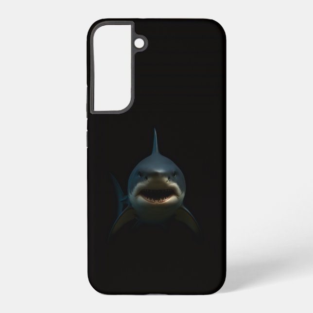 Black 4 Luxe Galaxy S22 Plus, Great White Shark Samsung Galaxy S22+ Case (Back)
