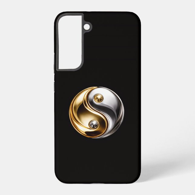 Black 4 Luxe Galaxy S22 Plus, Harmnoy Yin Yang Samsung Galaxy S22+ Case (Back)