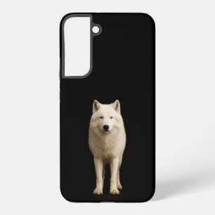 Black 4 Luxe Galaxy S22 Plus, Ivory Arctic Wolf Samsung Galaxy Case