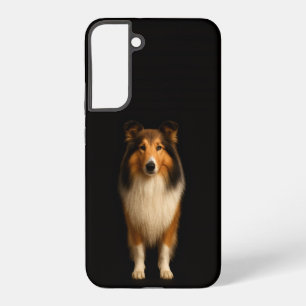 Black 4 Luxe Galaxy S22 Plus, Loyal Collie Dog Samsung Galaxy Case