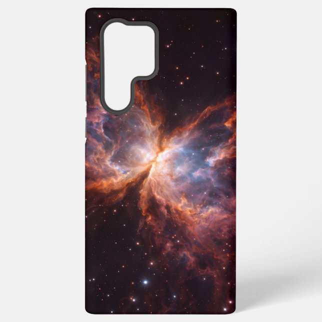 Black 4 Luxe Galaxy S22 Ultra, Butterfly Nebula Samsung Galaxy S22 Ultra Case (Back)
