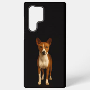 Black 4 Luxe Galaxy S22 Ultra, Classy Basenji Dog Samsung Galaxy Case