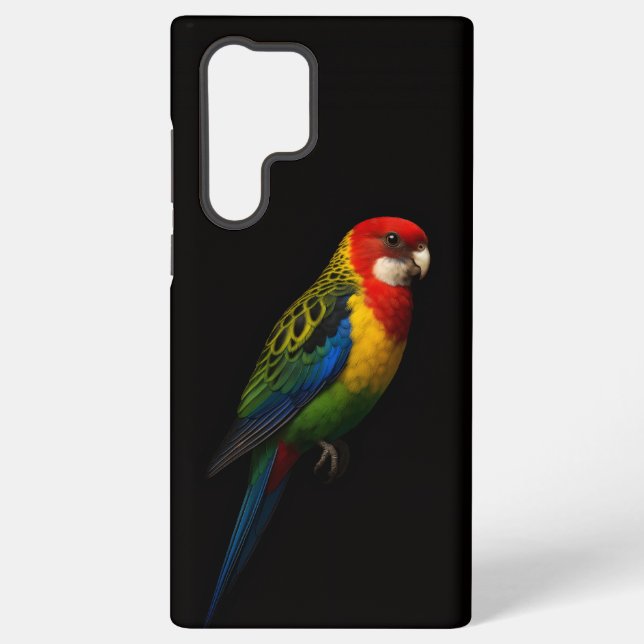 Black 4 Luxe Galaxy S22 Ultra, Eastern Rosella Samsung Galaxy S22 Ultra Case (Back)