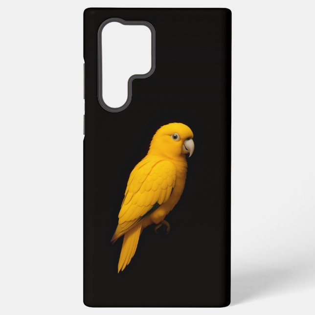 Black 4 Luxe Galaxy S22 Ultra, Golden Parakeet Samsung Galaxy S22 Ultra Case (Back)