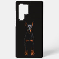 Black 4 Luxe Galaxy S22 Ultra, Guardian Doberman