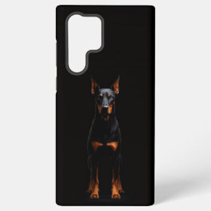 Black 4 Luxe Galaxy S22 Ultra, Guardian Doberman Samsung Galaxy Case