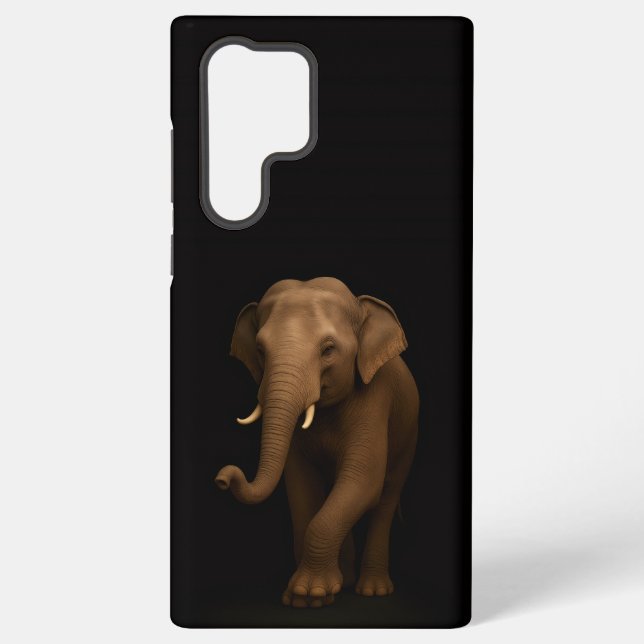 Black 4 Luxe Galaxy S22 Ultra, Indian Elephant Samsung Galaxy S22 Ultra Case (Back)