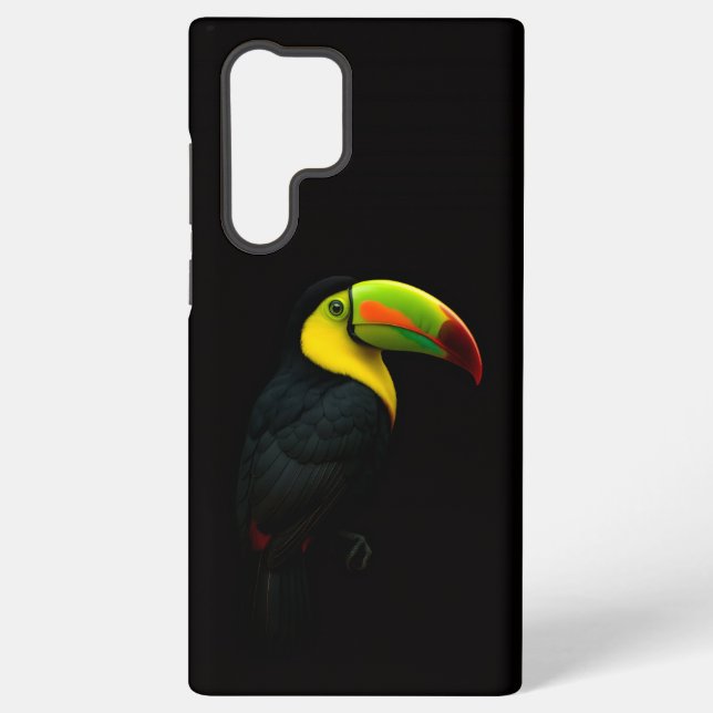 Black 4 Luxe Galaxy S22 Ultra, Keel Billed Tucan Samsung Galaxy S22 Ultra Case (Back)