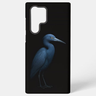 Black 4 Luxe Galaxy S22 Ultra, Little Blue Heron Samsung Galaxy Case